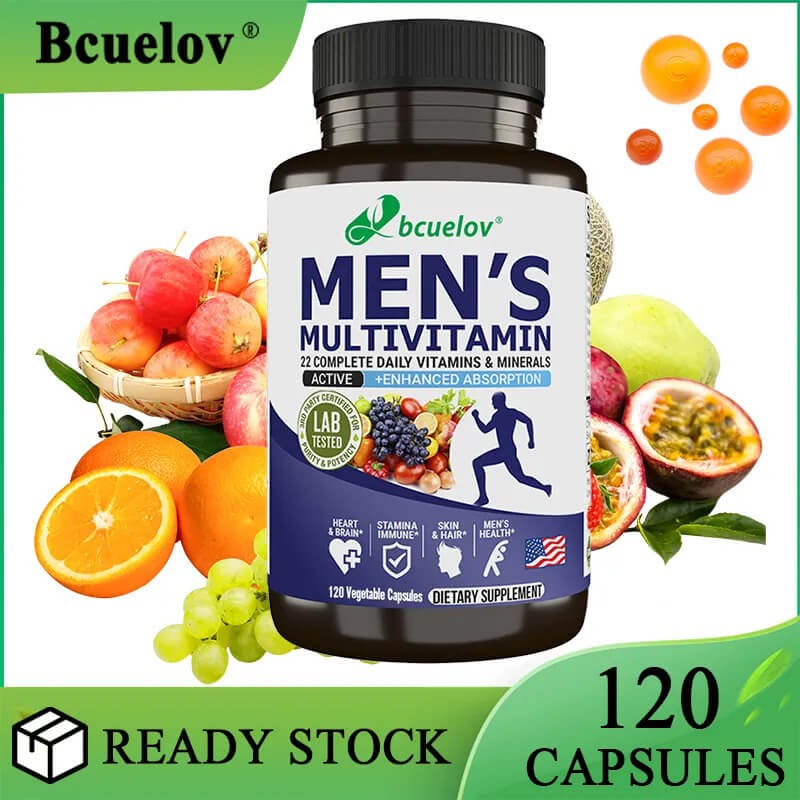 Bcuelov Men's Multivitamin Multimineral Supplement 120 Caps