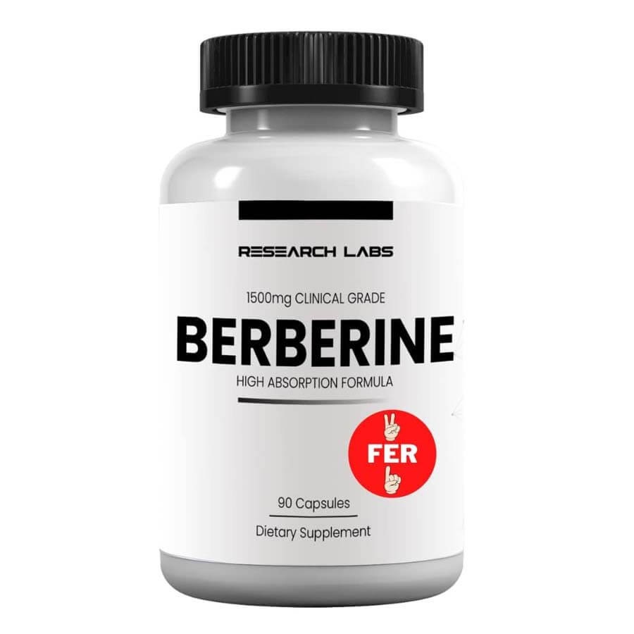 Berberine 1500mg Grade High Absorption Formula Support 90 Ca