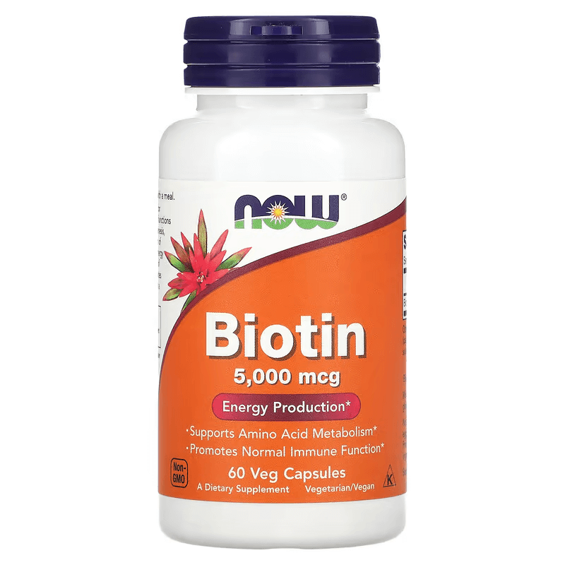 Biotin Supplement 5000 mcg 60 Capsules