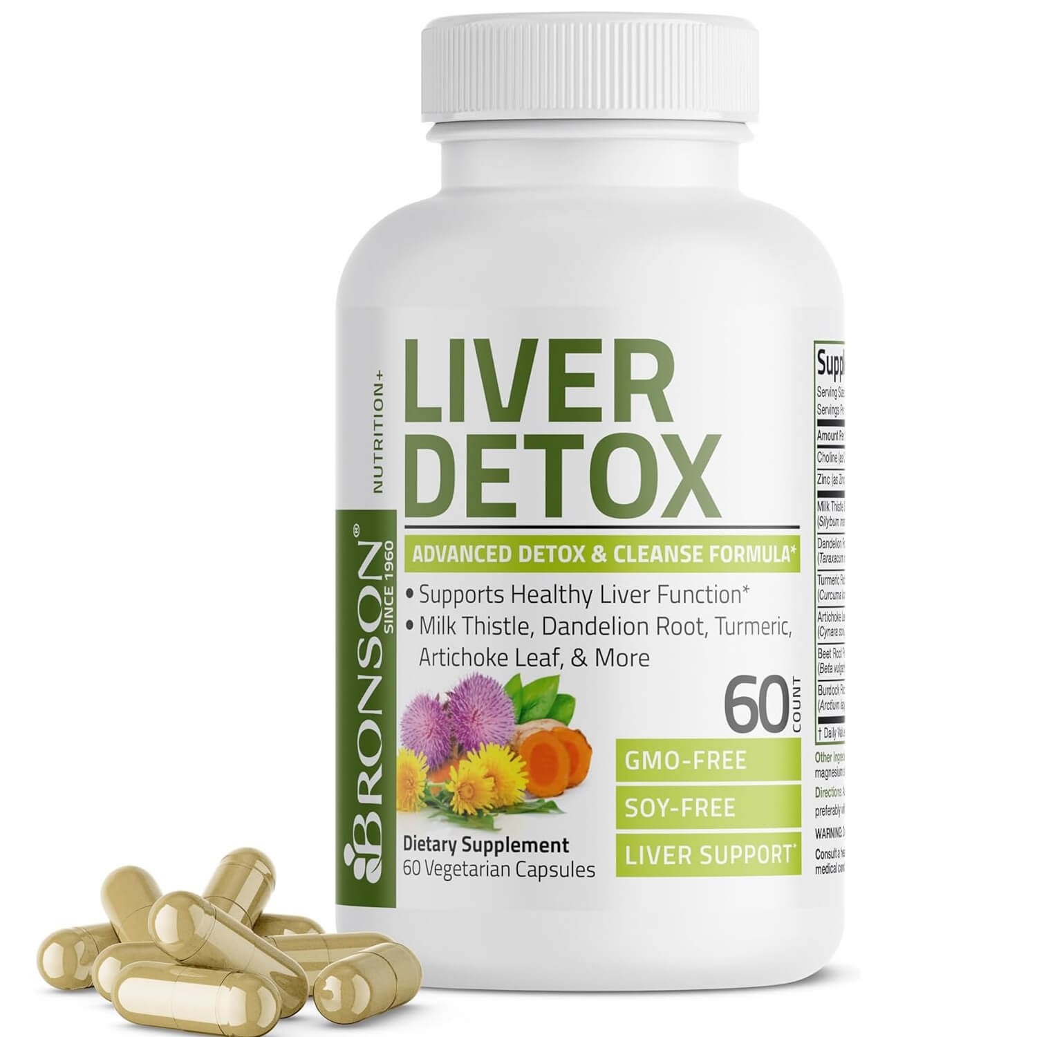 Bronson Liver Detox & Cleansing Formula 60 VegCaps