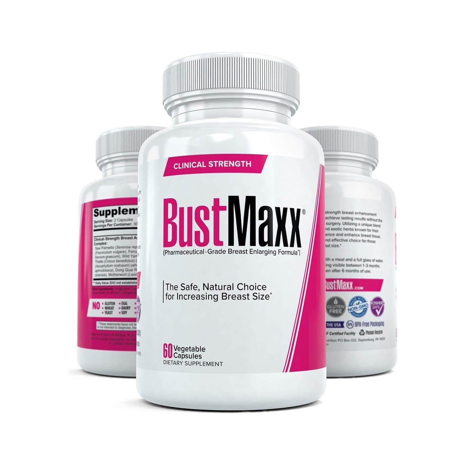 Bustmaxx Supplement Natural Female Breast Enhancement 60 Cap