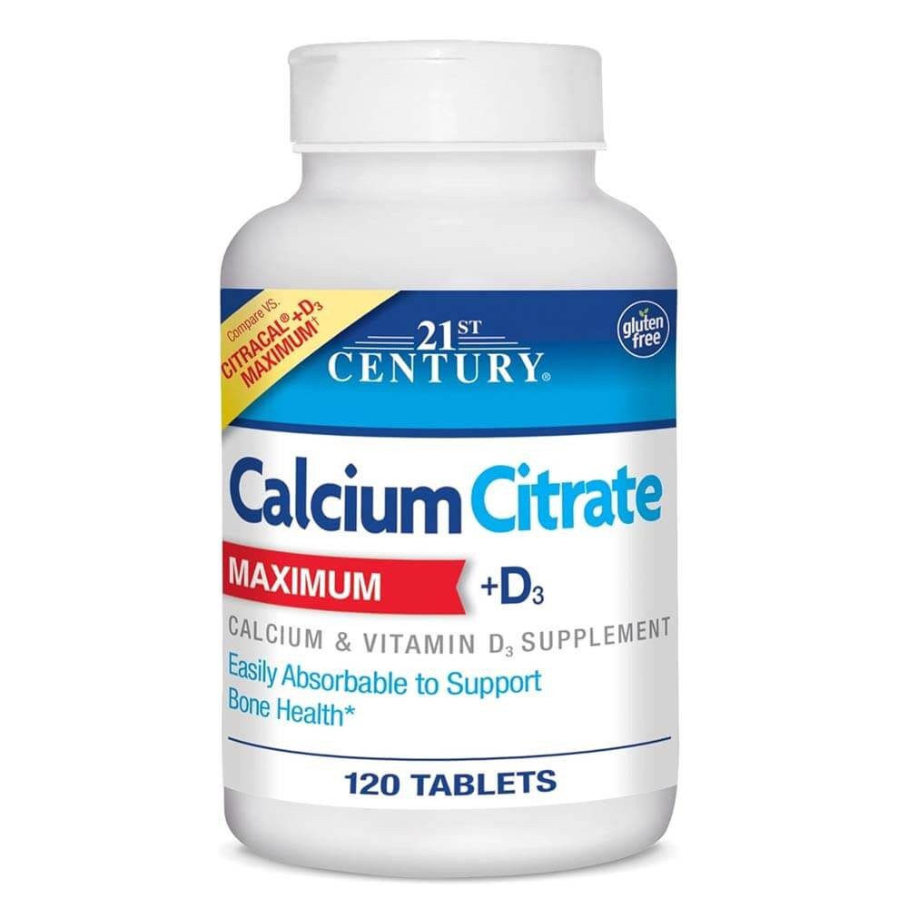 Calcium Citrate Maximum + D3, 120 Tablets