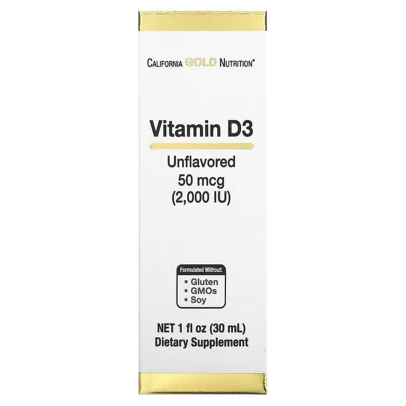 California Gold Nutrition Vitamin D3 2000 IU (30 ml)