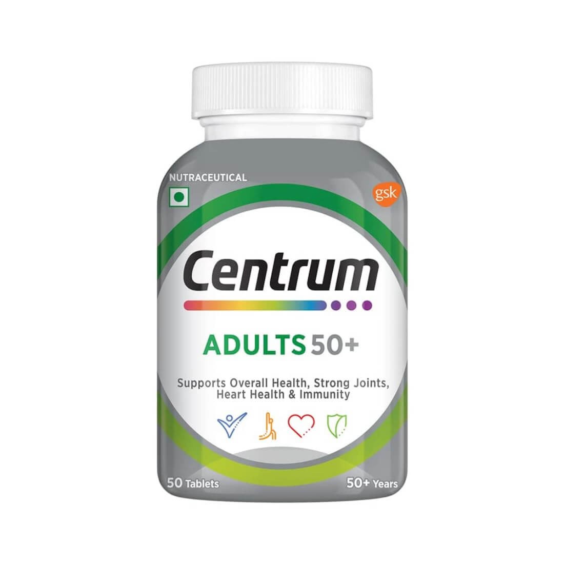 Centrum Adult Multivitamin 50+ Supports Overall Health 50Tab