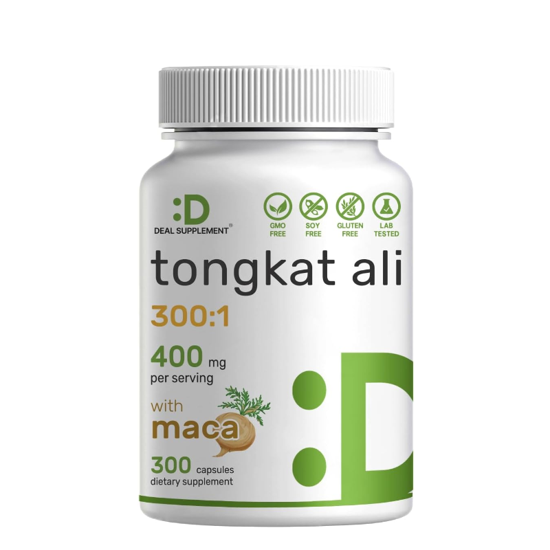 DEAL SUPPLEMENT Tongkat Ali Extract & Maca Root 300 Capsules