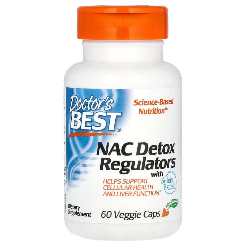 Doctor's Best NAC Detox Regulators with Seleno Excell 60 Veg