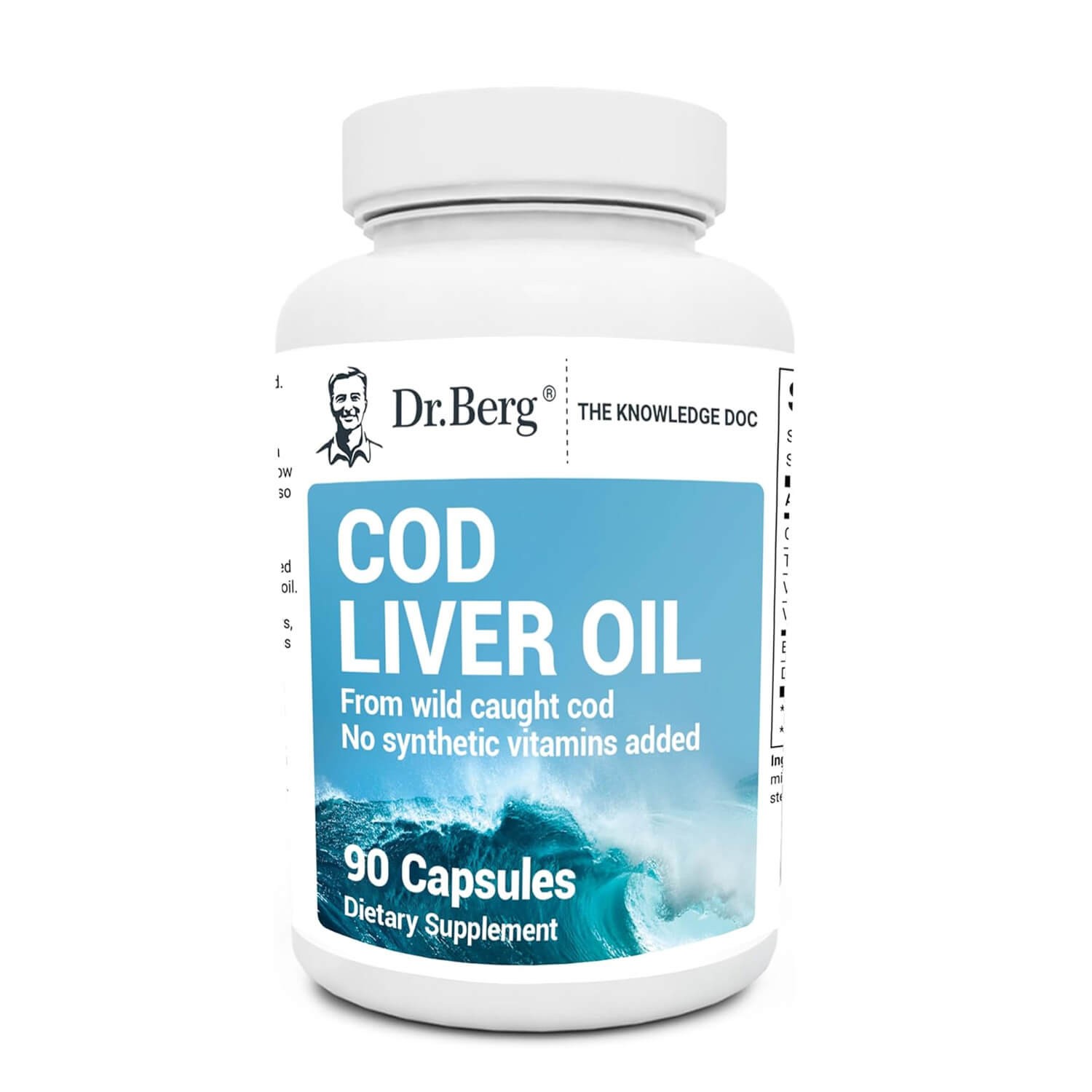 Dr.Berg Cod Liver Oil Supplement (DHA & EPA) 90 Capsules