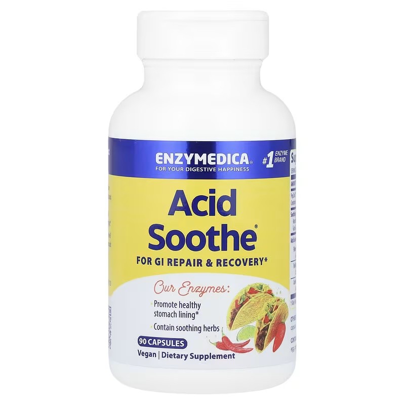 Enzymedica Acid Soothe 90 Capsules
