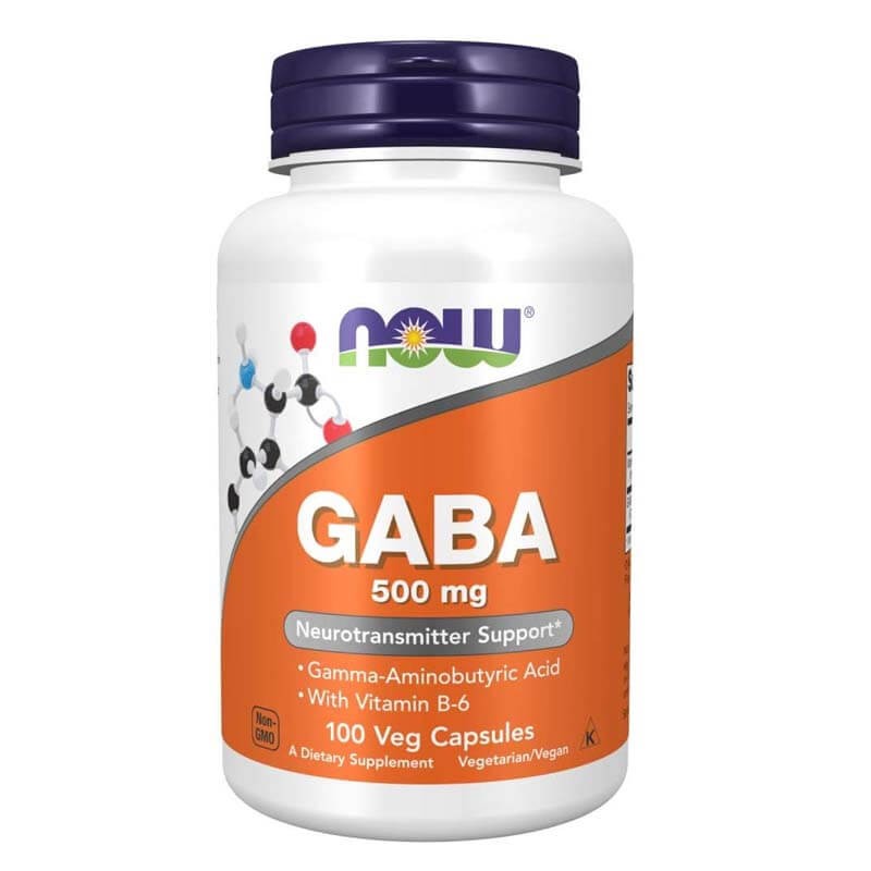 GABA with Vitamin B-6 500mg 100 Veg Capsules