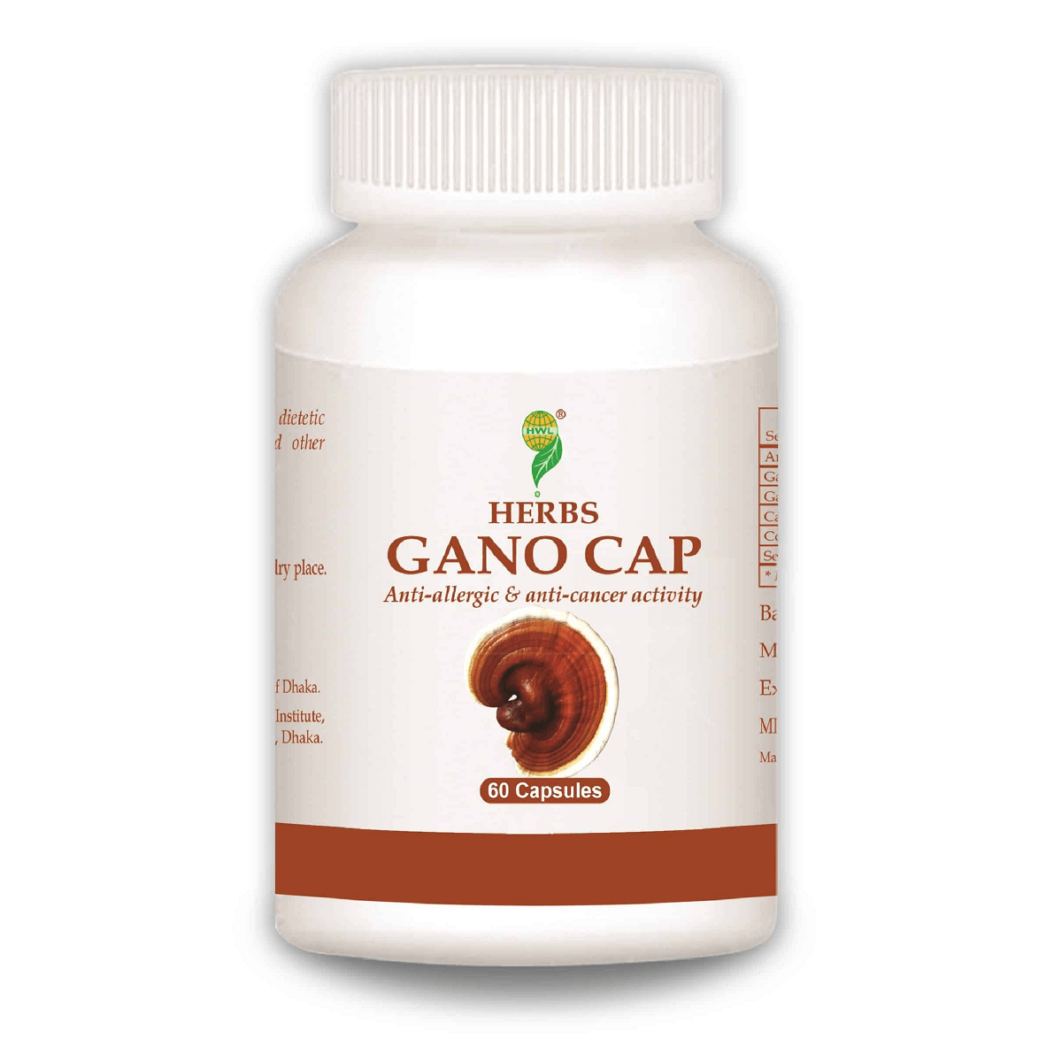 Gano Cap Supplement Immune Support 60 Capsules