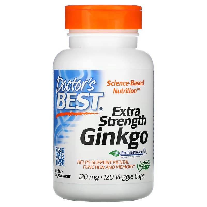 Ginkgo Extra Strength 120mg 120 Veggie Caps