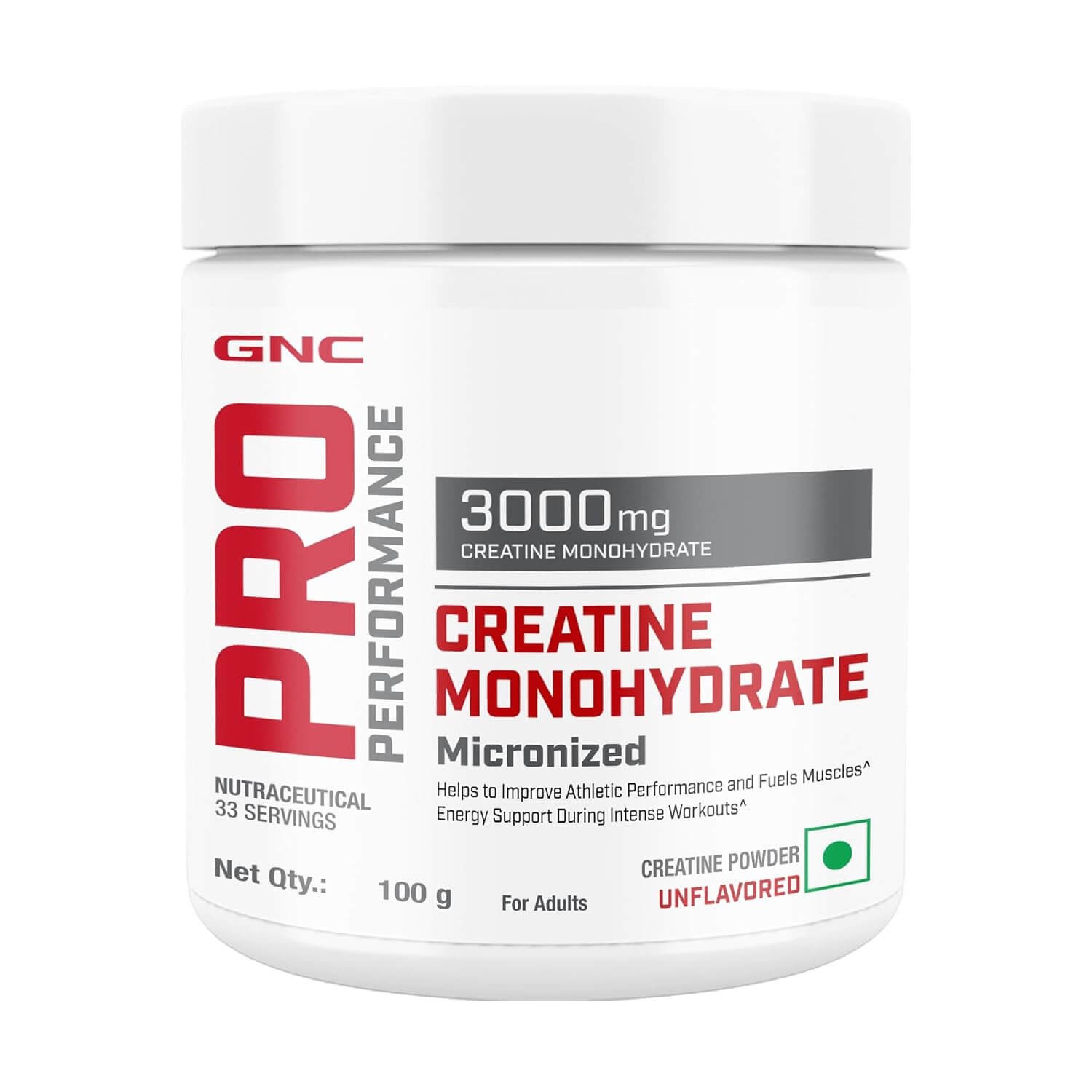 GNC Micronized Monohydrate Creatine  100 gm Unflavoured