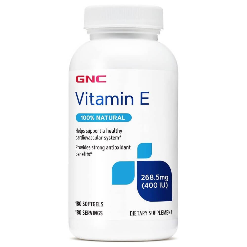 GNC Vitamin E 400IU Supports Healthy Cardiovascular 180 Soft