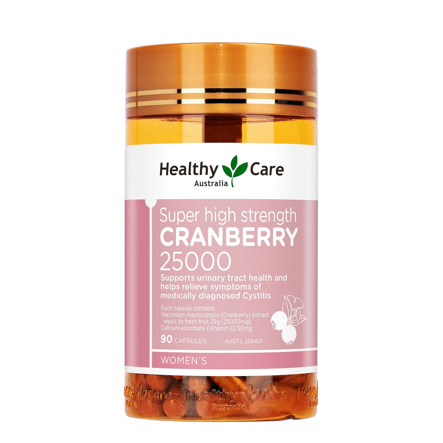 Healthy Care Cranberry 25000mg for Women's 90 Capsules