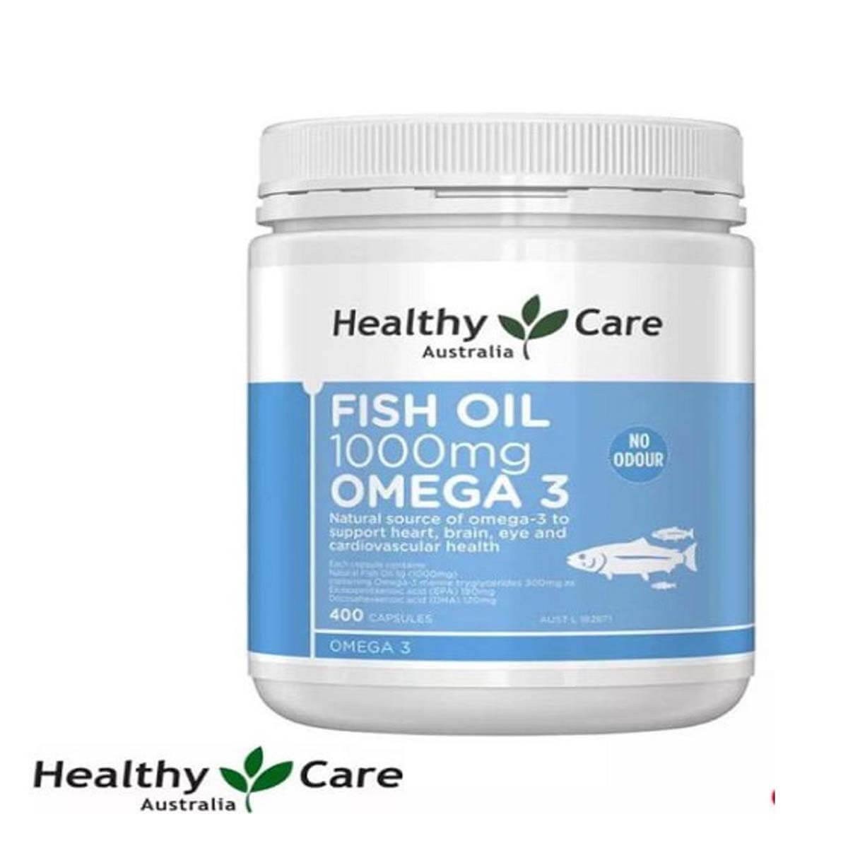 Healthy Care Omega3 Fish Oil 1000mg 400 Capsules