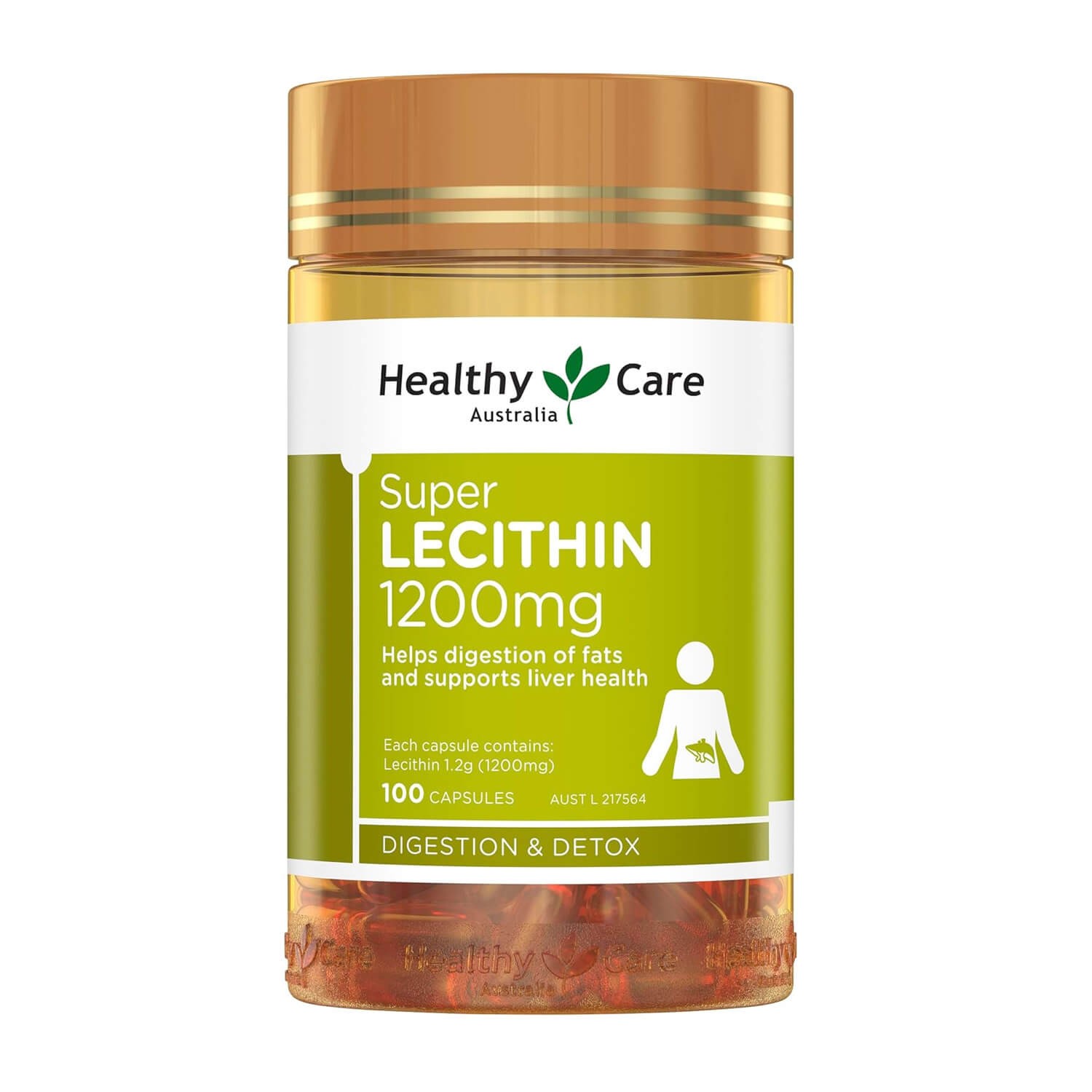 Healthy Care Super Lecithin 1200mg 100 Capsules