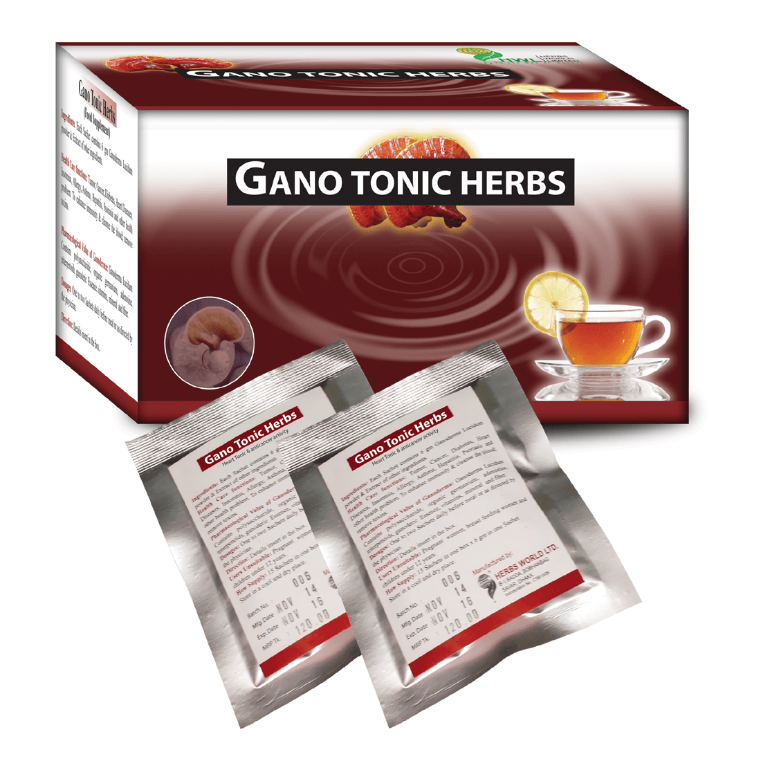 Herbs Gano Tonic 6gm Box 15 Sachet