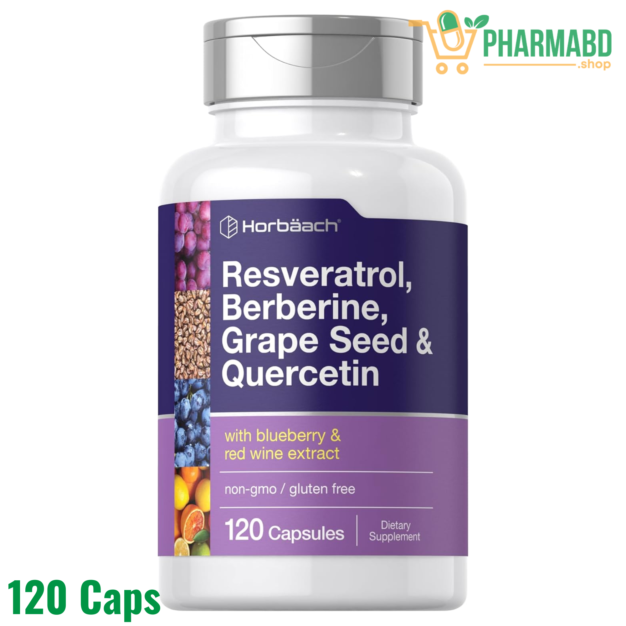 Horbäach Resveratrol Berberine Grape Seed & Quercetin with
