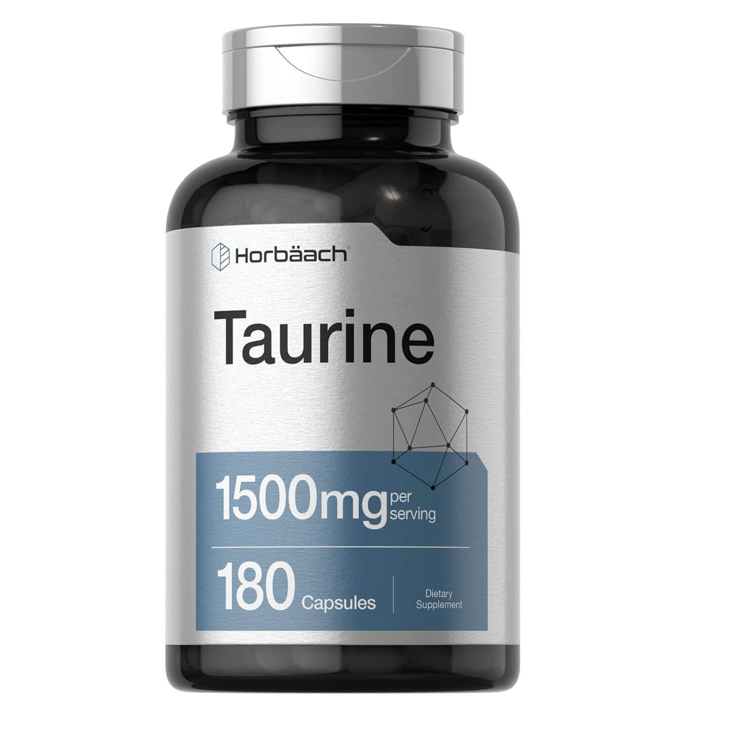 Horbäach Taurine 1500mg Supplement 180 Capsules