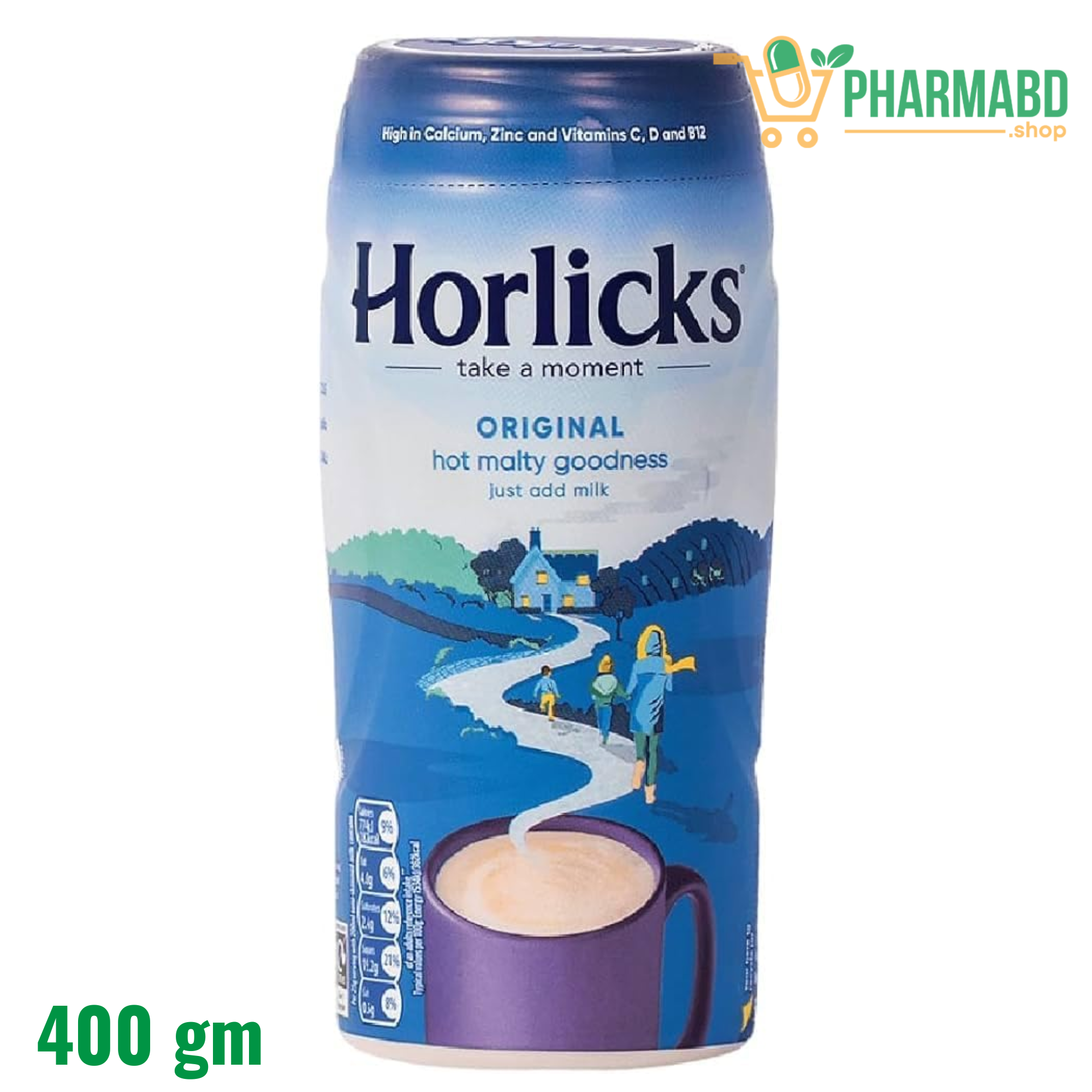 Horlicks Original Hot Malty Goodness Jars 400gm UK