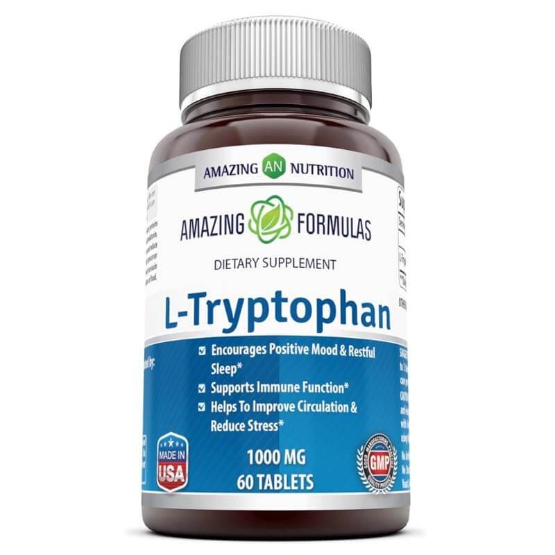 L-Tryptophan 1000mg Supplement 60 Tablets