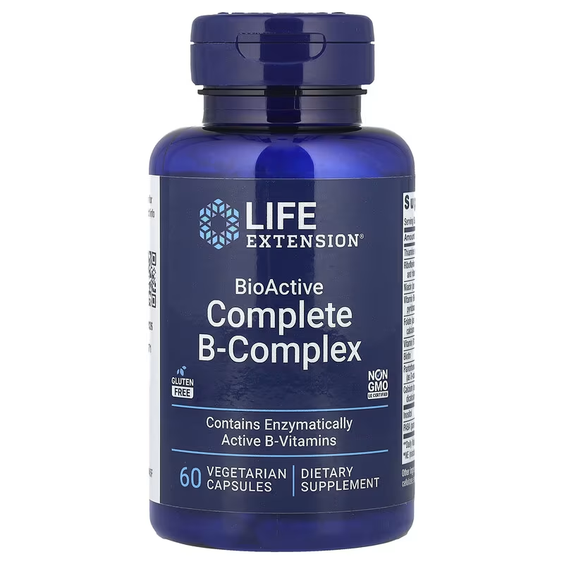 Life Extension, BioActive Complete B-Complex, 60 VegCapsules