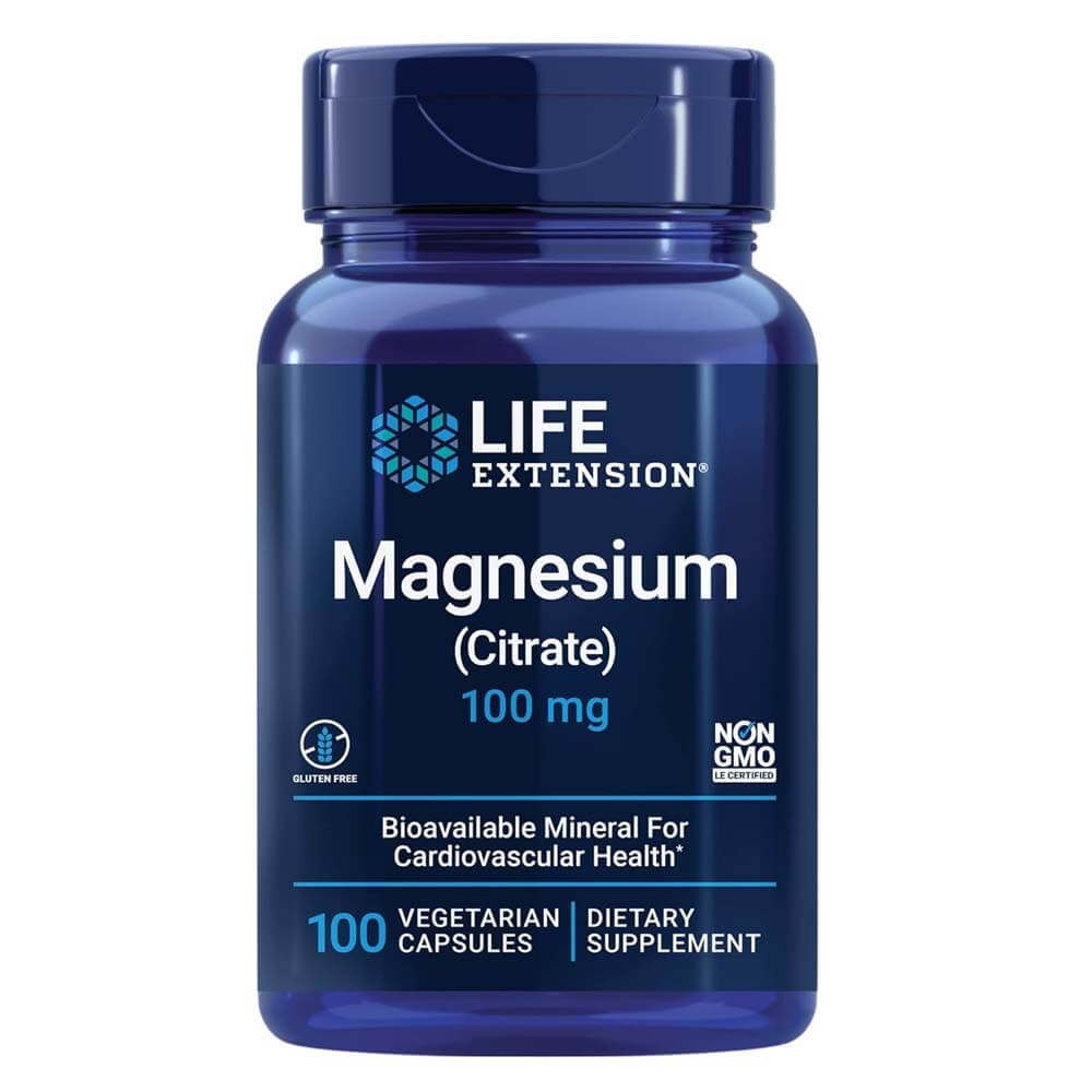 Magnesium Citrate 100mg 100 Vegetarian Capsules