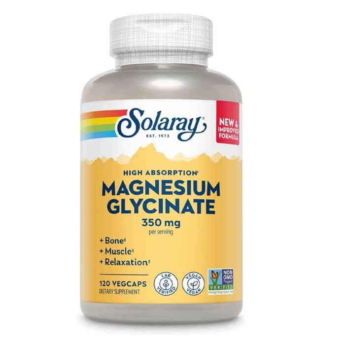 Magnesium Glycinate  High Absorption 350mg 120VegCaps