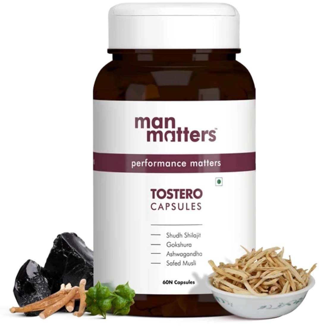 Man Matters Testosterone Supplement 60 Capsules