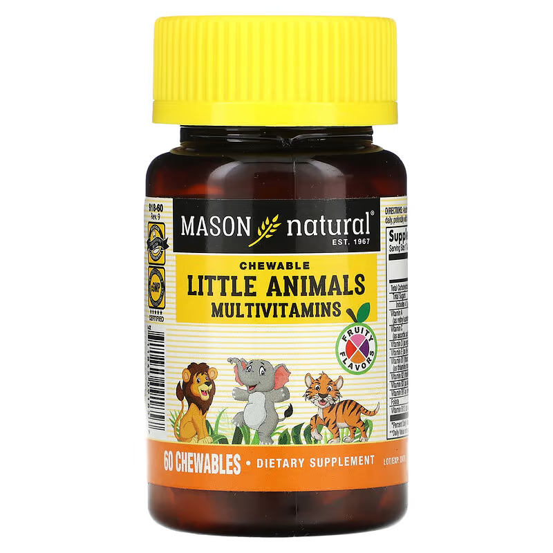 Mason Natural Baby Multivitamins Fruity 60 Chewables