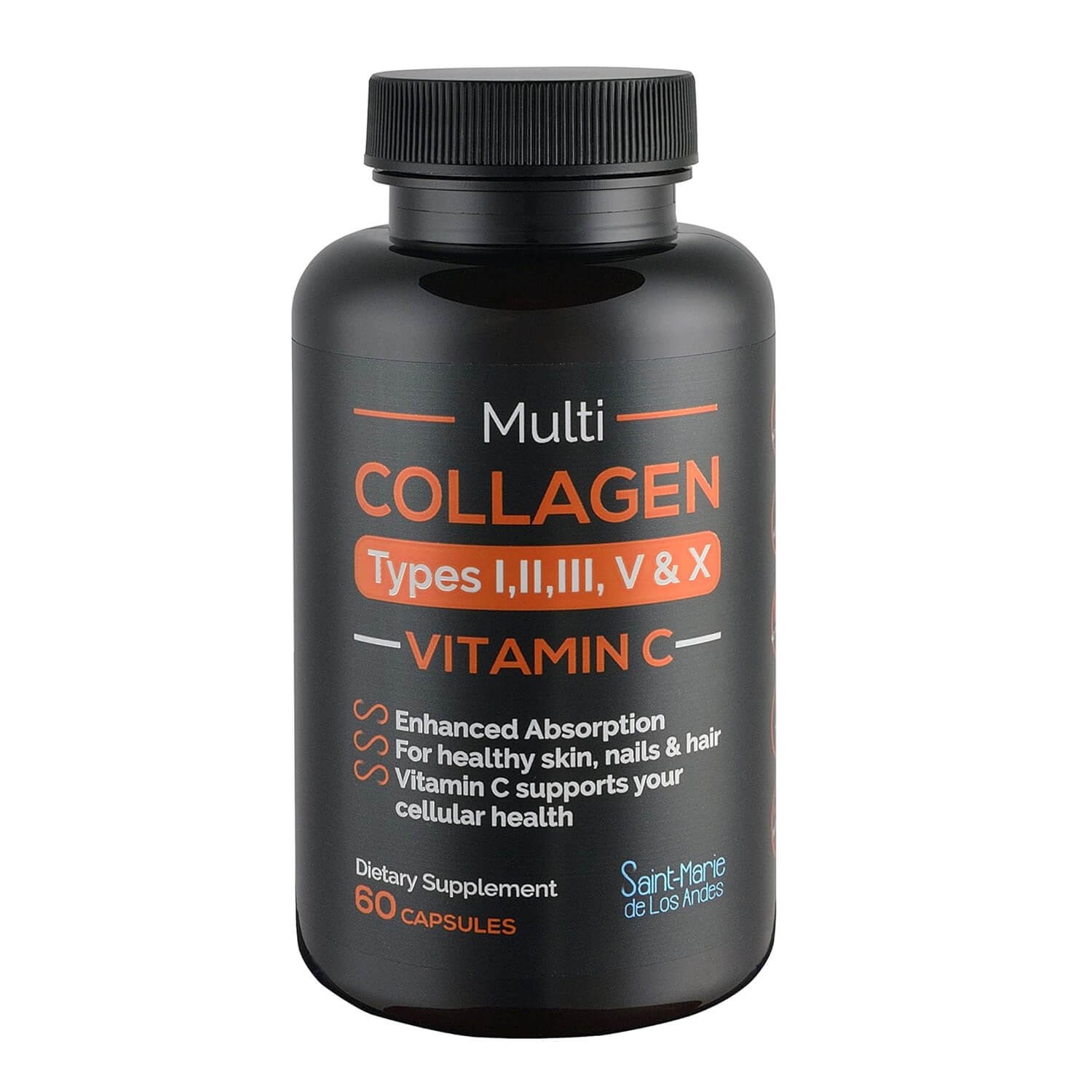 Multi Collagen (Types I,II,III,V & X)+Vitamin C + Absorption