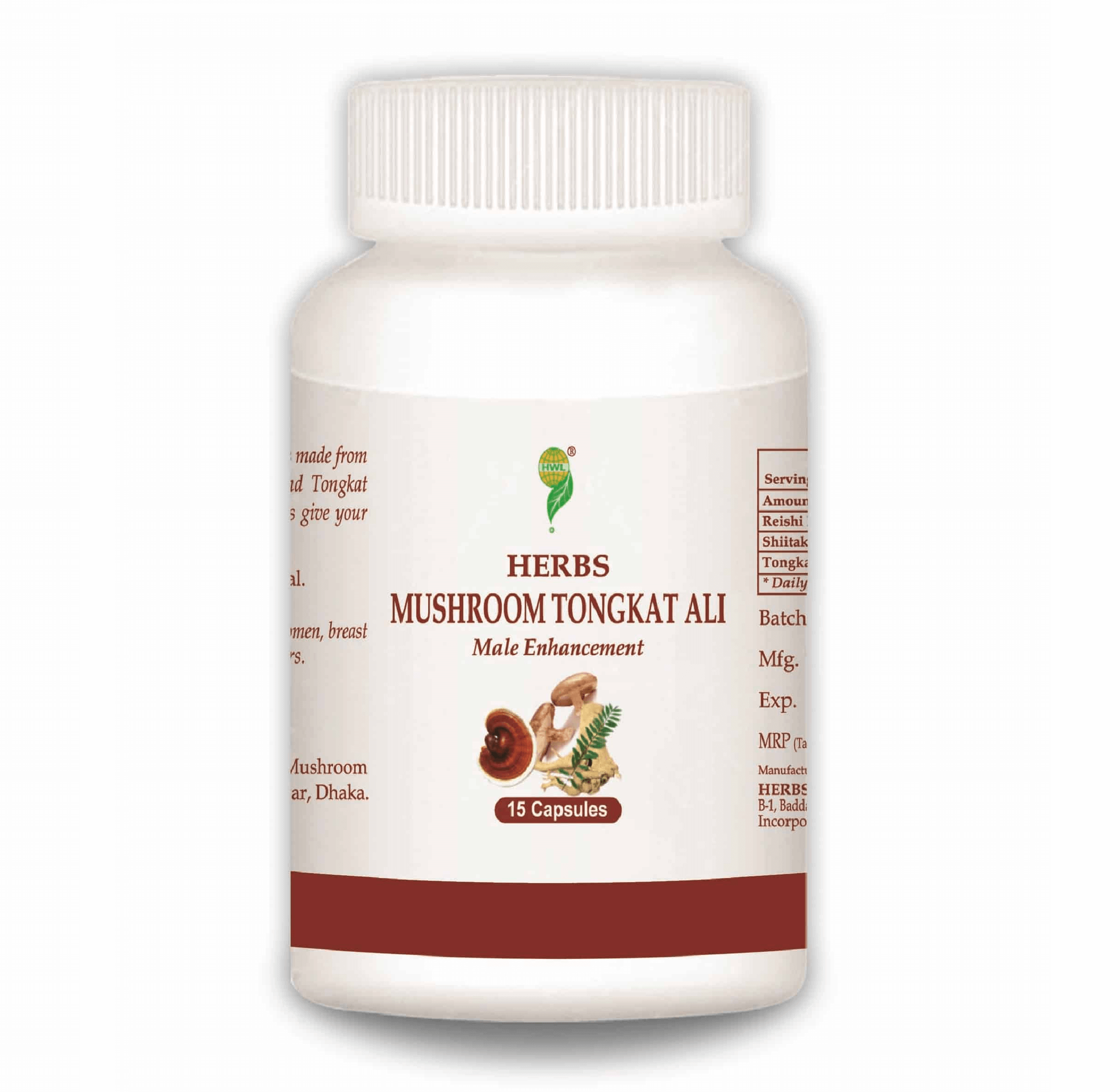 Mushroom Tongkat Ali Supplements & Nugenix 15 Capsules