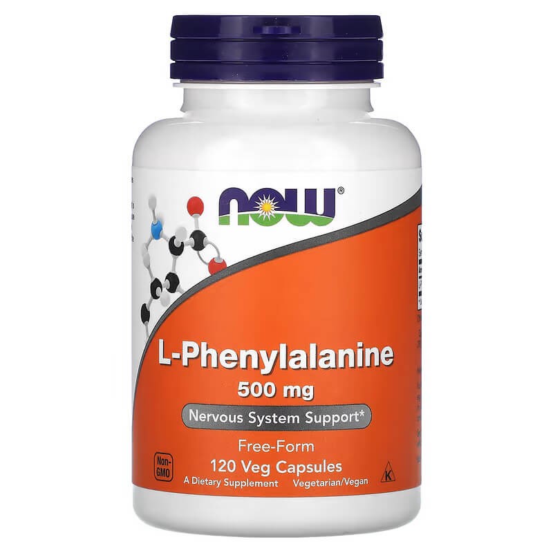 NOW  L-Phenylalanine 500 mg 120 Veg Capsules