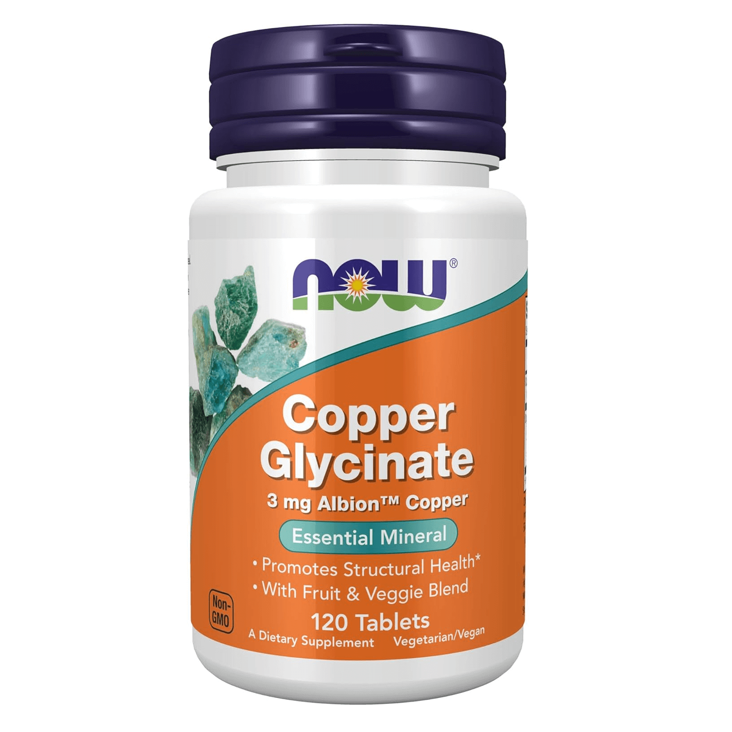 NOW Copper Glycinate 3 mg 120 Tablets