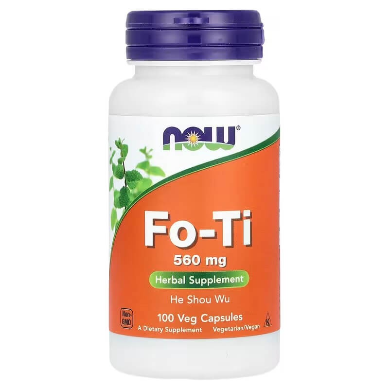 NOW Foods Fo-Ti 560 mg Supplement 100 Veg Capsules