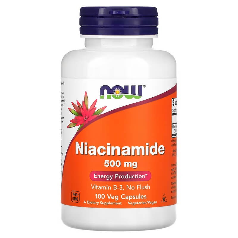 NOW Niacinamide 500 mg 100 VegCaps