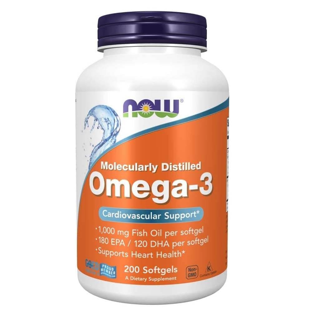 NOW Supplements Omega-3 180EPA & 120DHA 200 Softgels