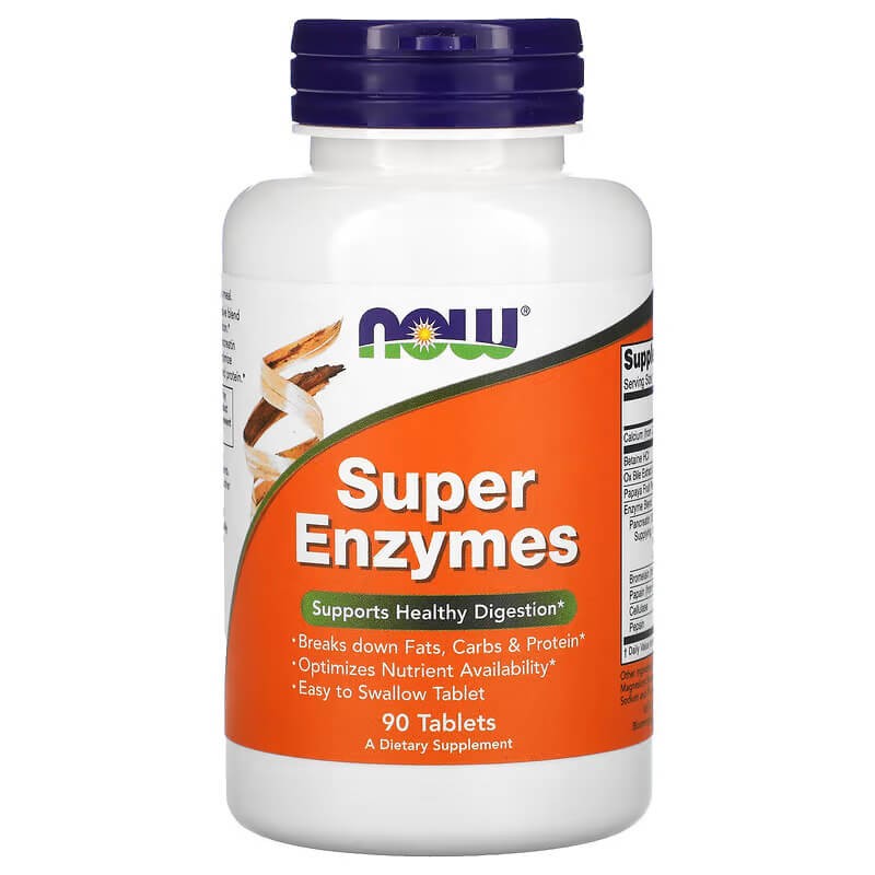 NOW Supplements Super Enzymes 90 tablets