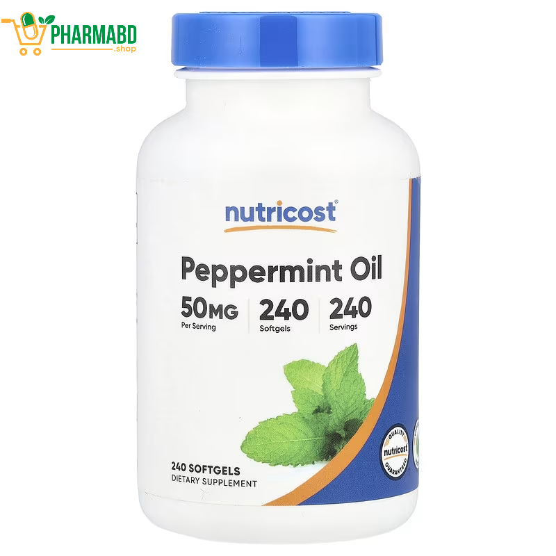 Nutricost Peppermint Oil 50 mg 240 Softgels