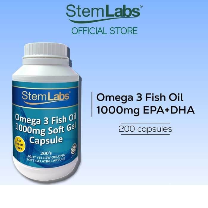 Omega 3 Fish Oil 1000mg 200 softg capsules (Halal bovine)