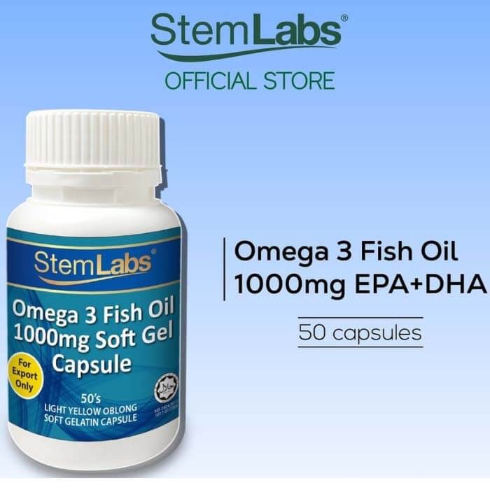 Omega 3 Fish Oil 1000mg 50 softg capsules (Halal bovine)