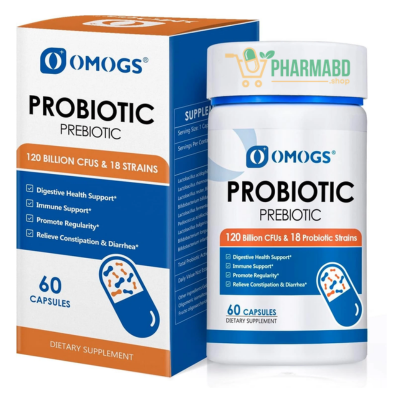 OMOGS Probiotics 120 Billion 60 capsules CFUs 18 Strains,