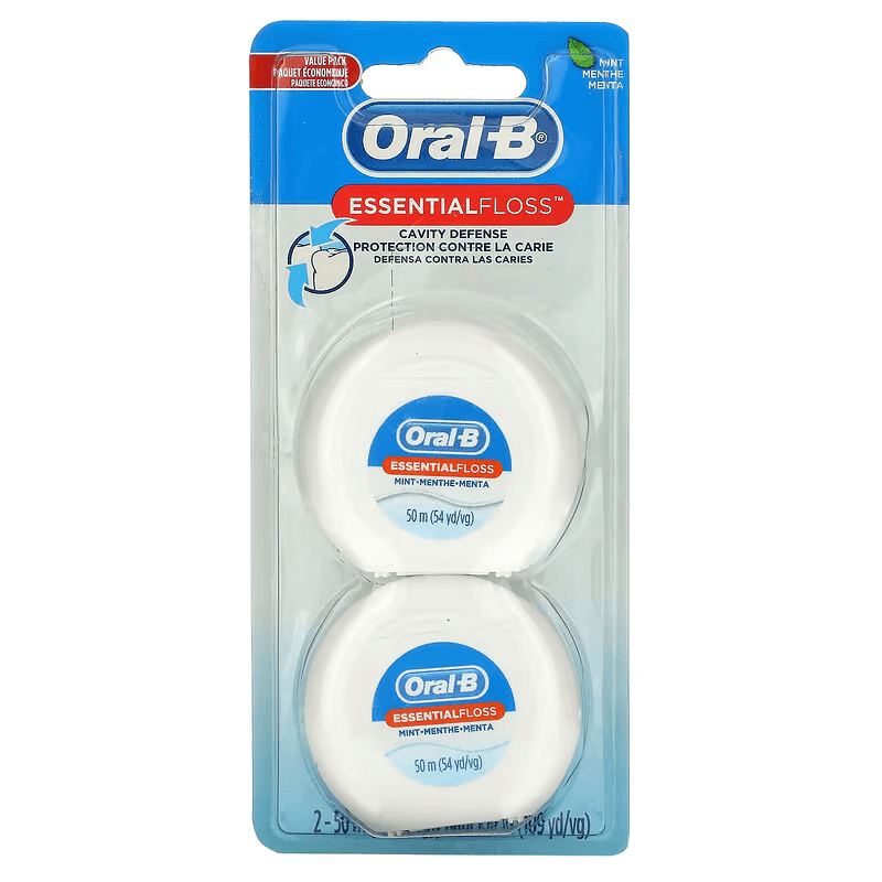 Oral-B Essential Floss Value Pack Mint 2Pack 54.6 yd (50 m)