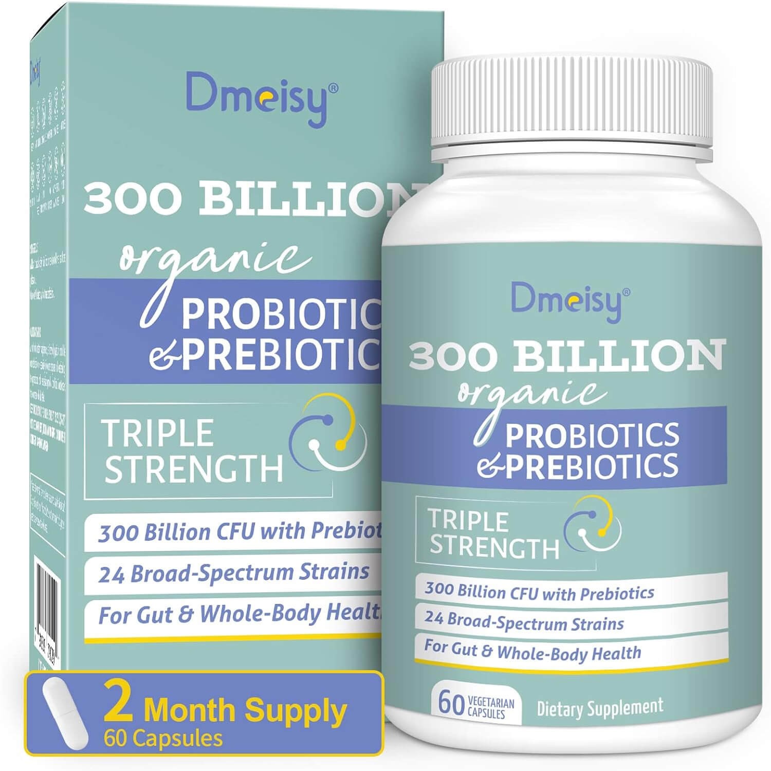 Probiotics 300 Billion Supplement for Digestive 60 Capsule