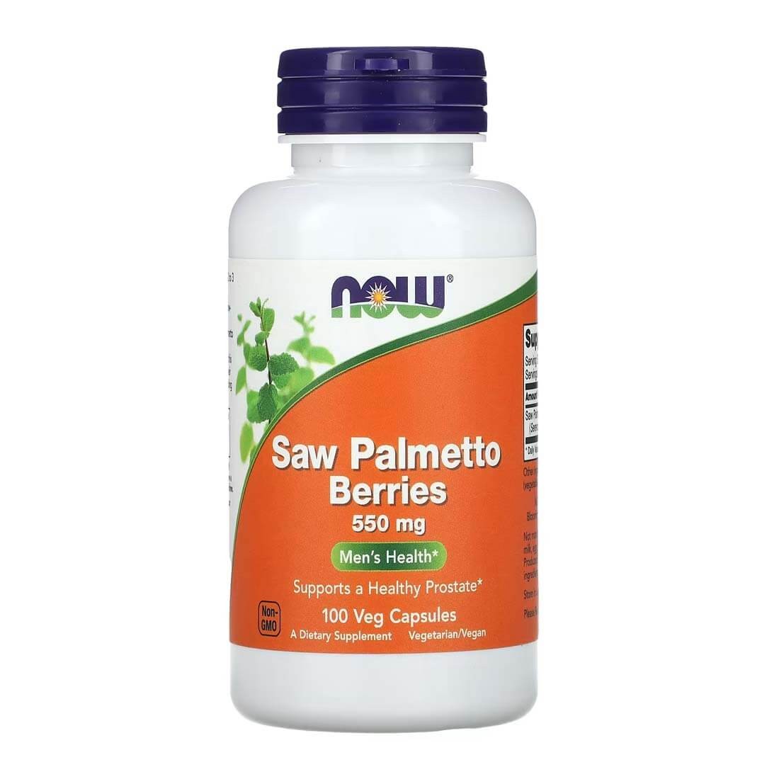 Saw Palmetto Berries Men's Health, 550mg 100 VegCapsules