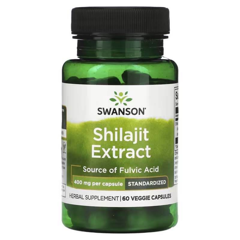 Shilajit Extract Standardized 400mg 60 VegCaps