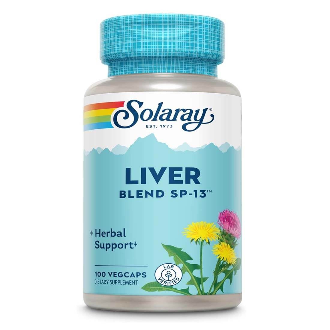 Solaray Liver Blend SP-13 Liver Cleanse Support 100 VegCaps