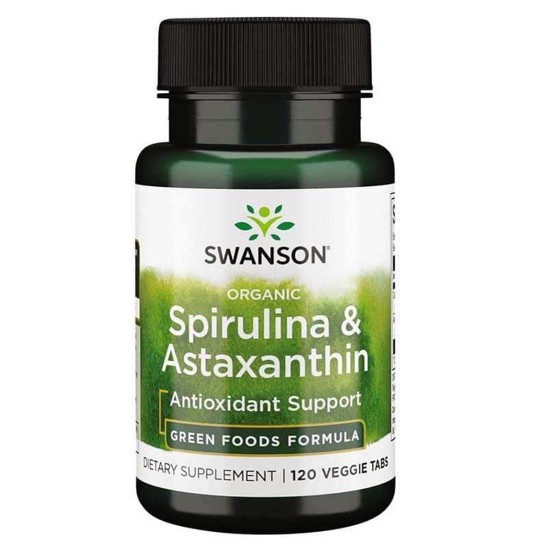 Spirulina & Astaxanthin 120 Veggie Tabs