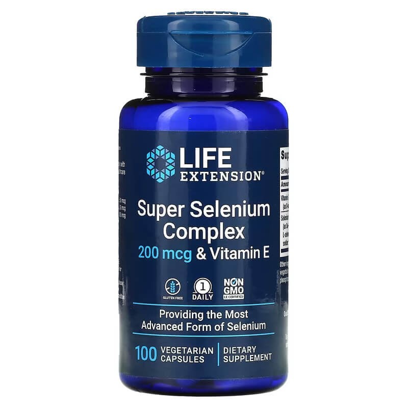 Super Selenium Complex & Vitamin E 200 mcg 100 VegCaps