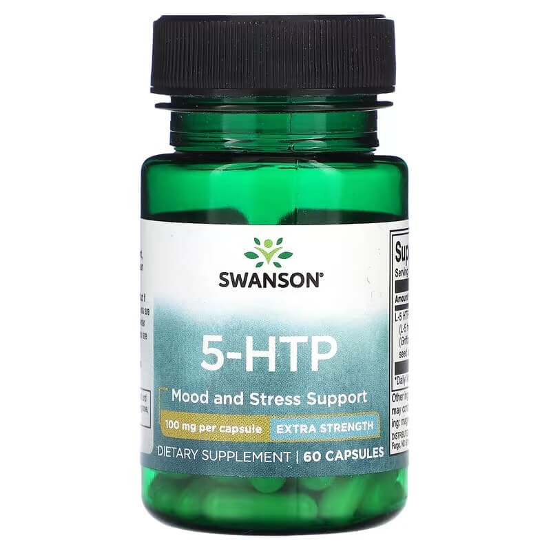 Swanson 5-HTP Supplement 100mg 60 Capsules